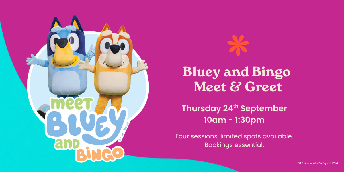 Bluey and Bingo Meet & Greet at Townsville Shopping Centre