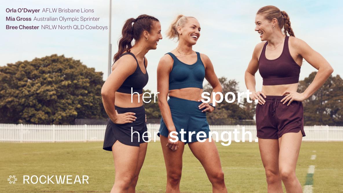 ROCKWEAR HER SPORT HER STRENGTH