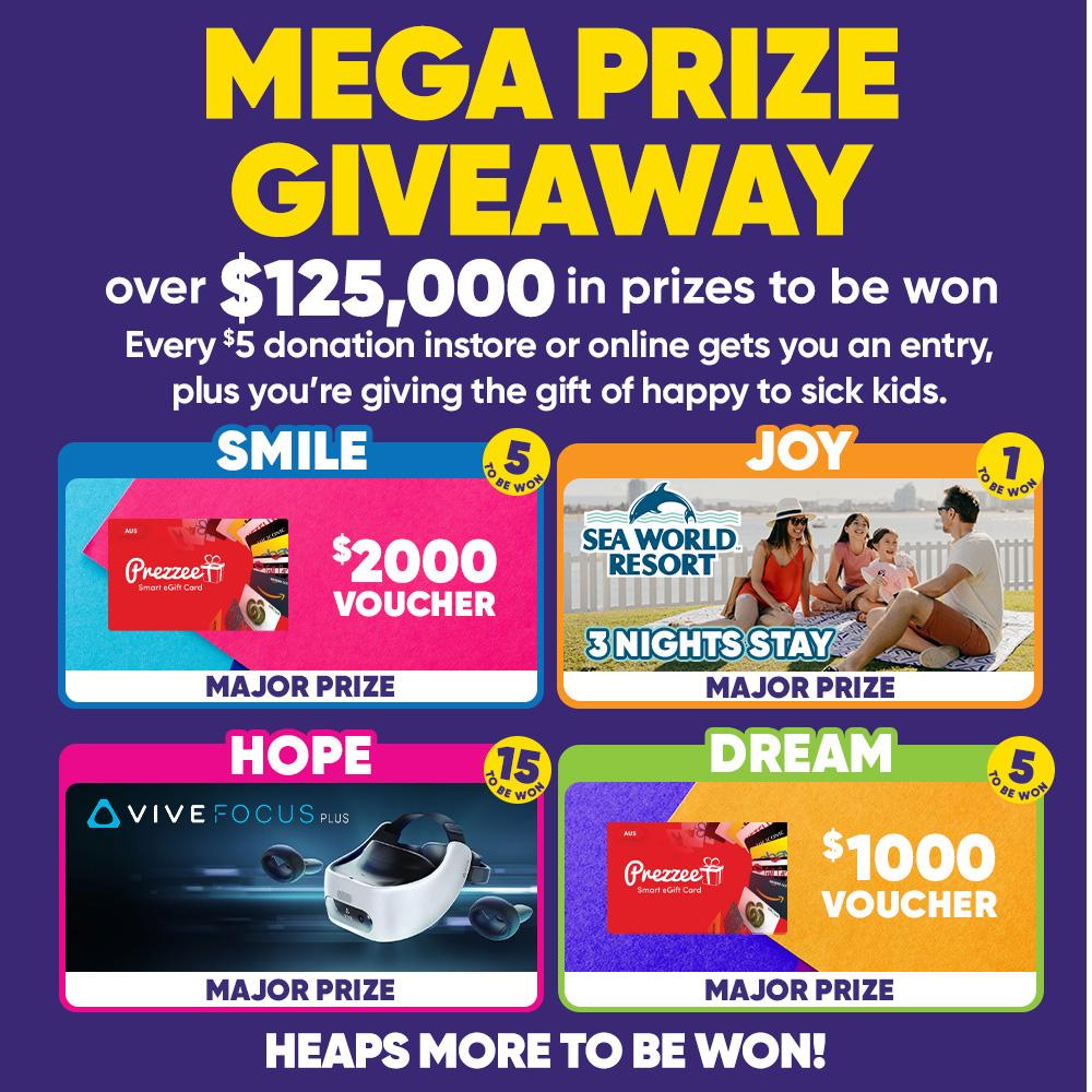 Mega Prize Giveaway EB Games