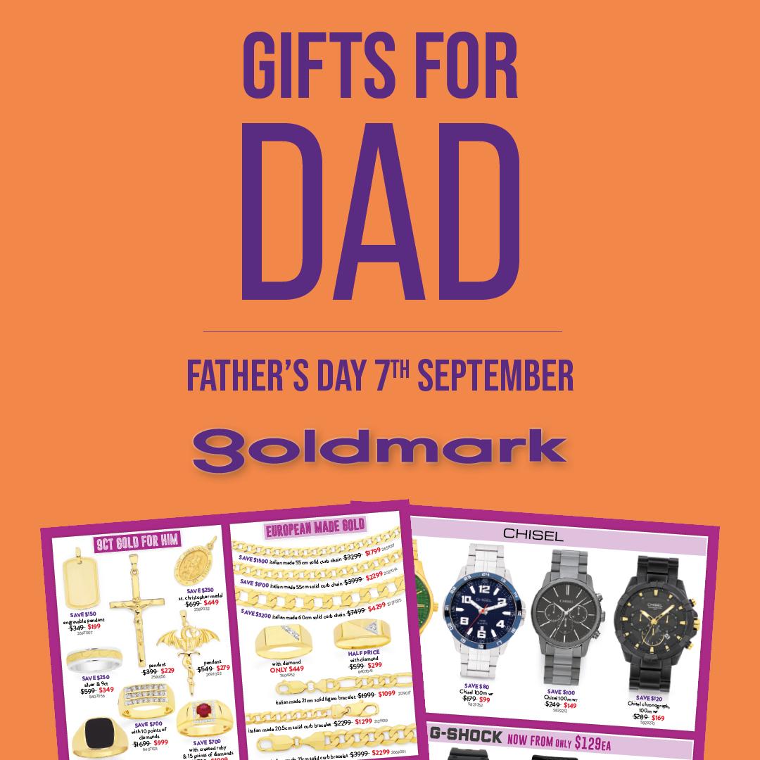GIFTS FOR DAD FATHER'S DAY 7TH SEPTEMBER goldmark
